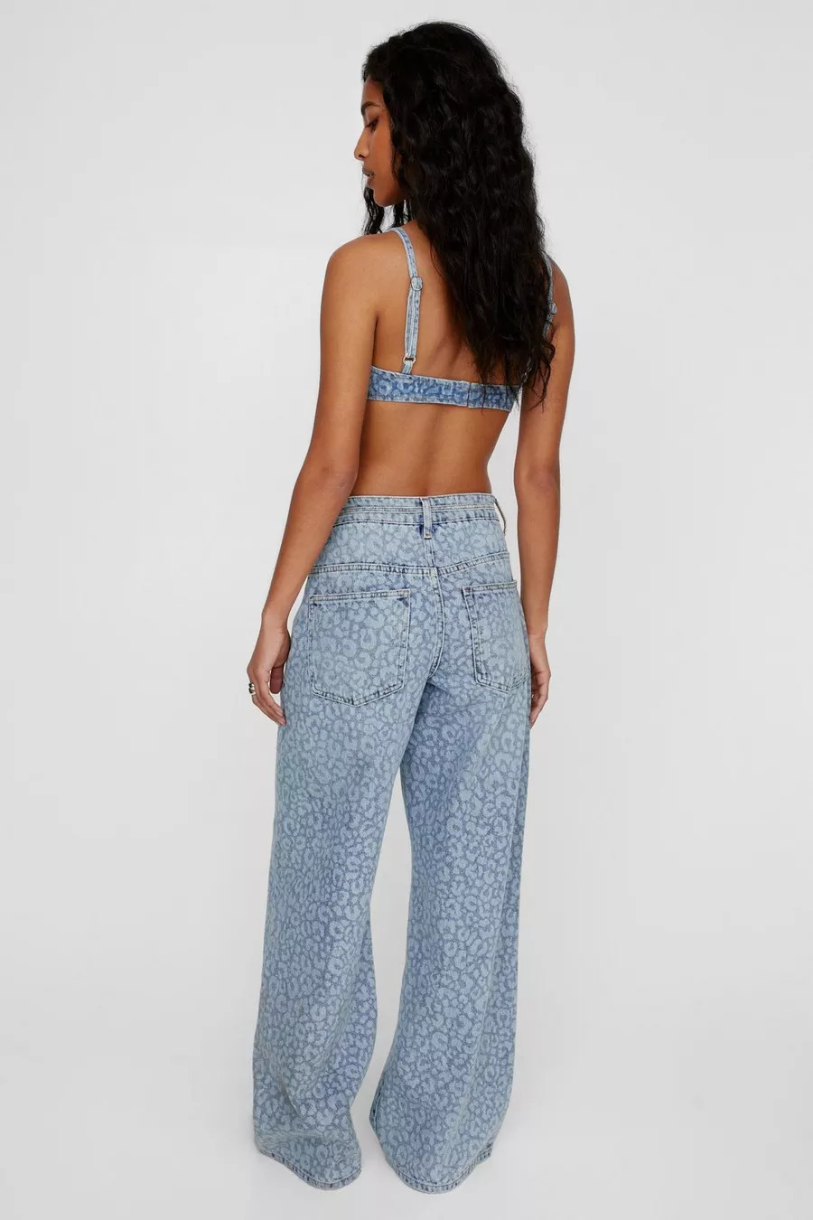Washed Leopard Print Jean | Nasty Gal US