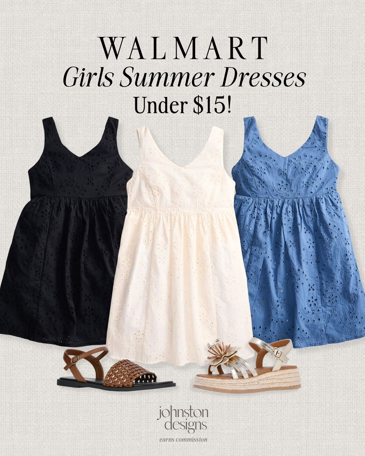 Walmart girls summer dresses under $15, perfect for warm weather outfits, family photos and everyday play. 🤍

Walmart girls dresses, summer dresses under $15, eyelet dress, black girls dress, white girls dress, blue girls dress, toddler summer outfit, kids sandals, woven sandals, girls vacation outfit, affordable Walmart kids fashion, warm weather clothes, cute playdate outfit, budget friendly kids finds 

 #LTKootd #LTKKids