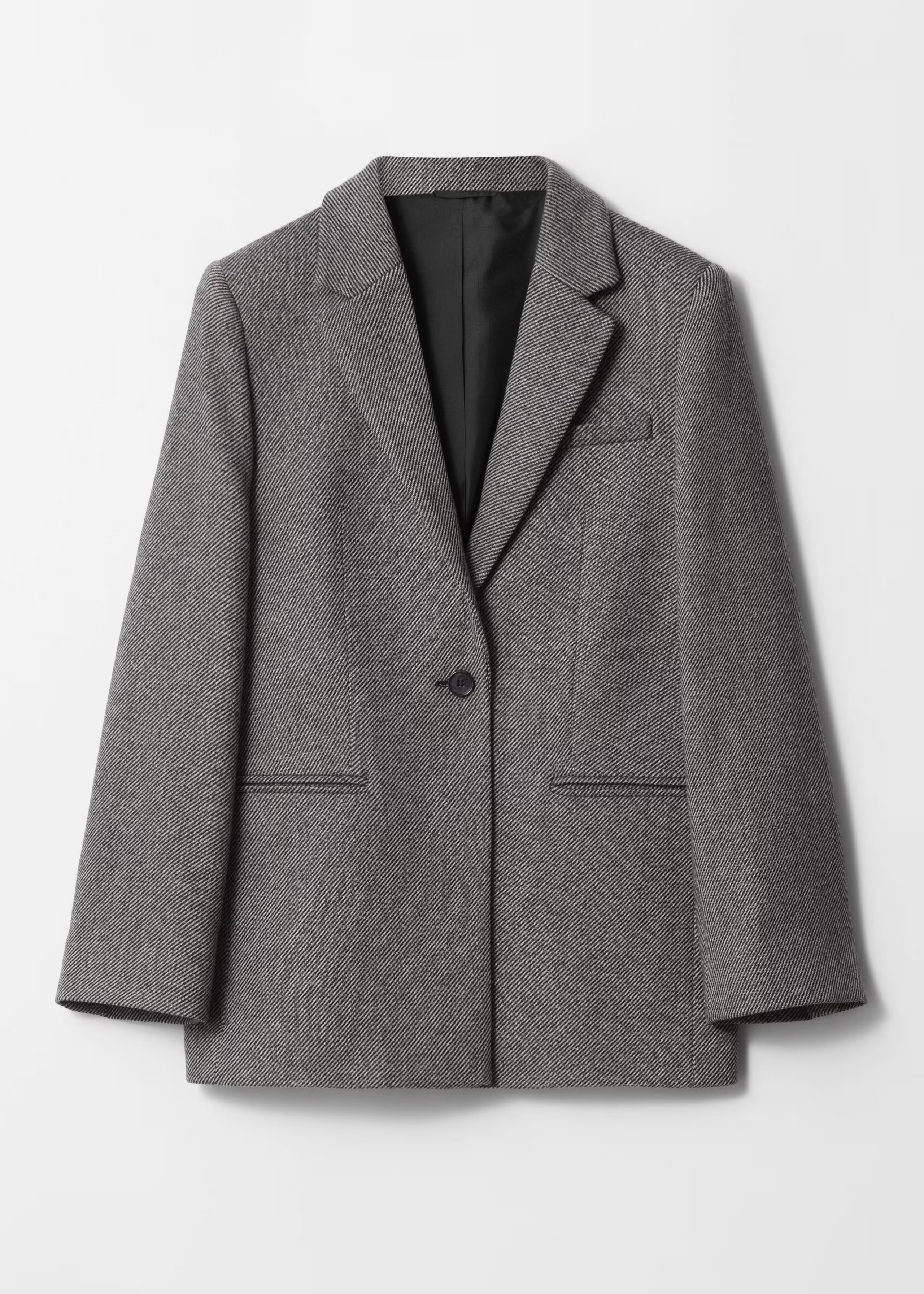 Wool Blazer - Grey Tweed - Blazers - & Other Stories GB | & Other Stories UK