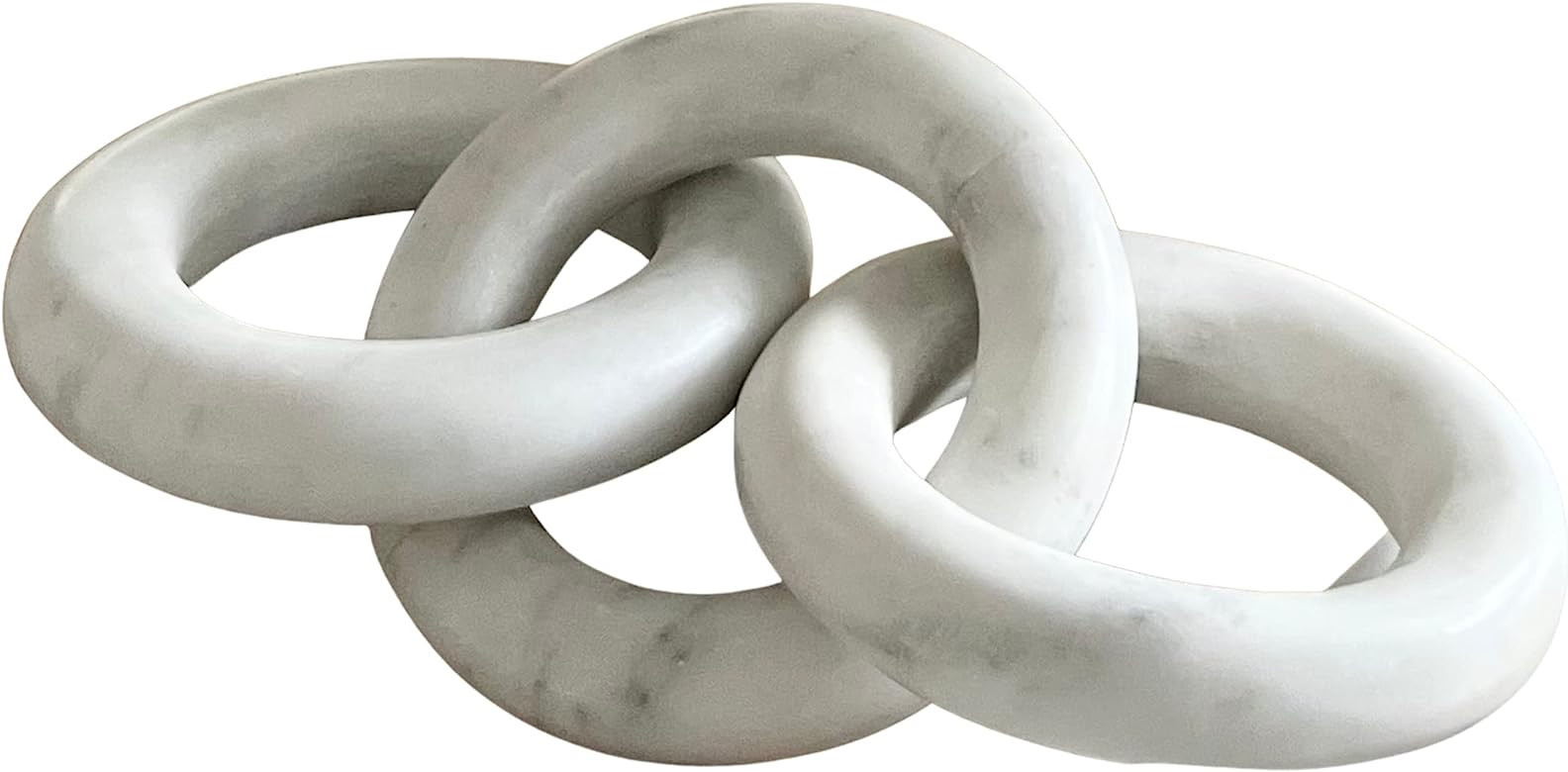 Glimpse & Hollow Marble Chain Link Decor - Book Shelf Decor Accents, Marble Decor, Small Bookshel... | Amazon (US)
