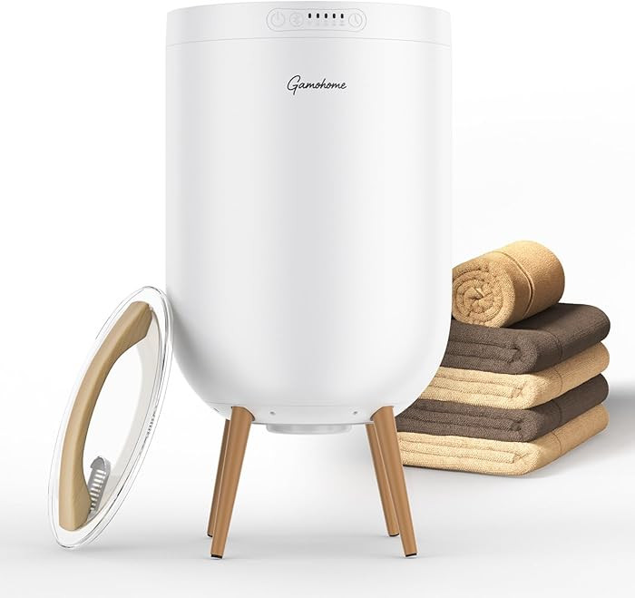 Towel Warmer Luxury Heated Bucket – Bluetooth Speaker, Ambient Light & Auto Shut Off – Fits T... | Amazon (US)