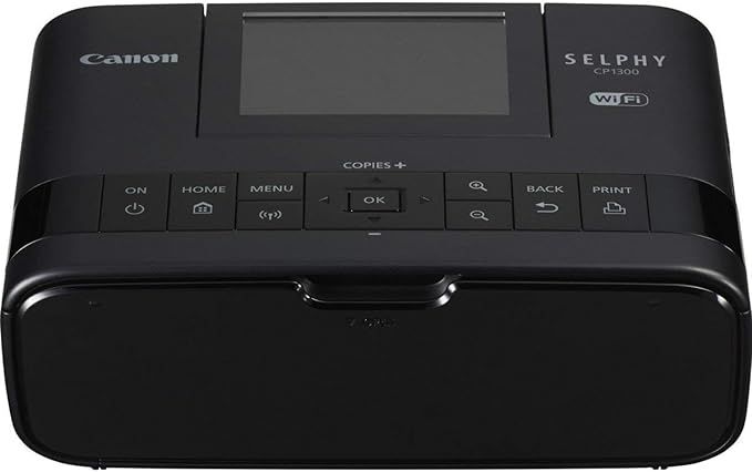 Canon Selphy CP1300 Wireless Compact Photo Printer with AirPrint and Mopria Device Printing, Blac... | Amazon (US)