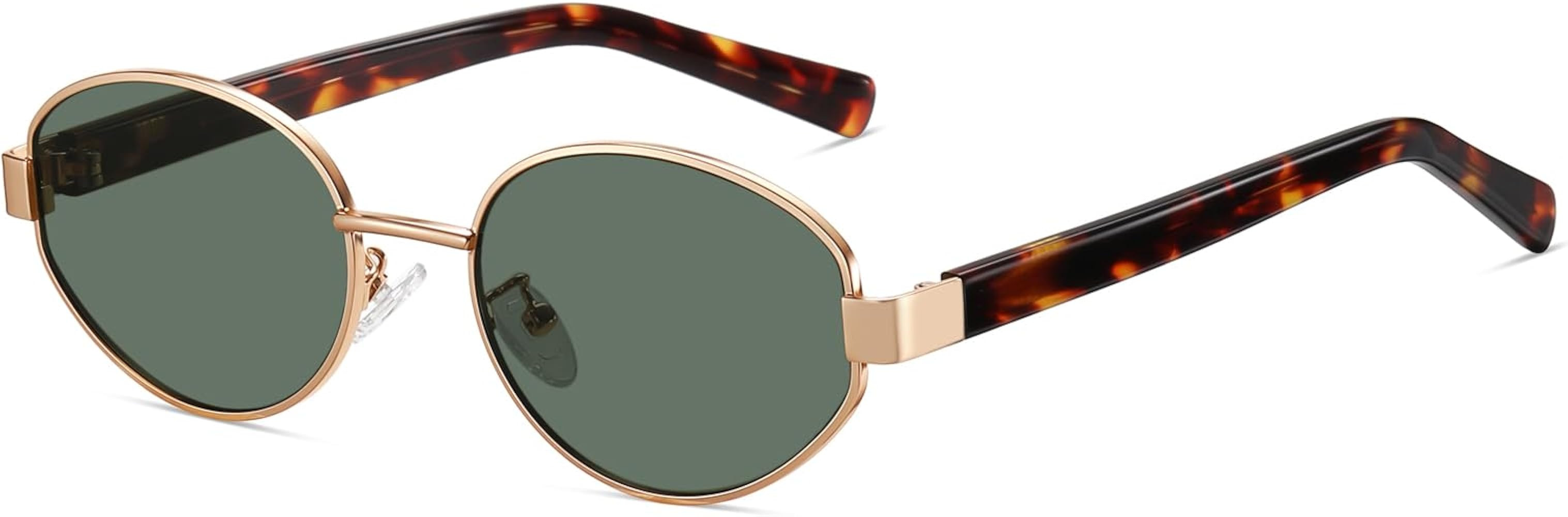 Retro Oval Sunglasses Women/Men, Vintage 70s 80s 90s UV400 Protection Eyewear, 56 mm Lens Width | Amazon (US)