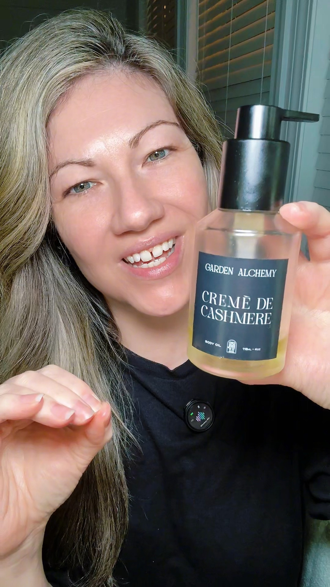 Soft cashmere woods and creamy vanilla skin scent.
Crème de Cashmere body oil from Garden Alchemy.

#LTKBeauty #LTKootd #LTKOver40