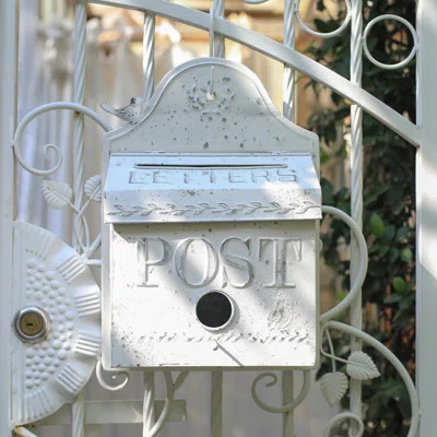 Shabby Vintage Wall Maunted Mailboxes | Wayfair North America