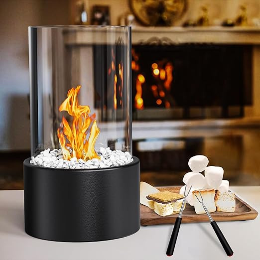 Tabletop Fire Pit Bowl Mini Table Top Firepit, Portable Fireplace Indoor and Outdoor Smores Maker... | Amazon (US)