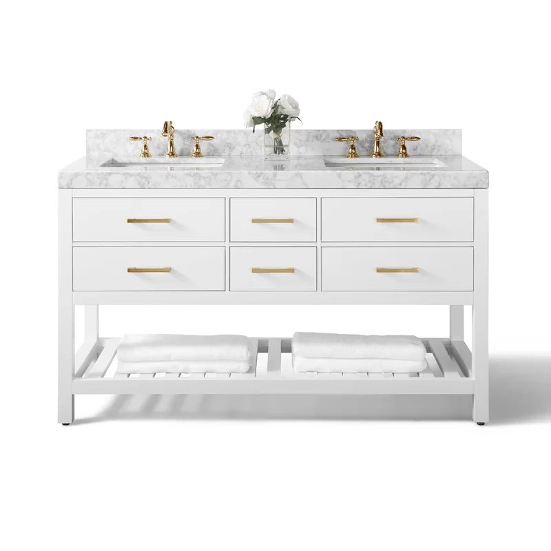 Jauss 60" Double Bathroom Vanity Set | Wayfair North America