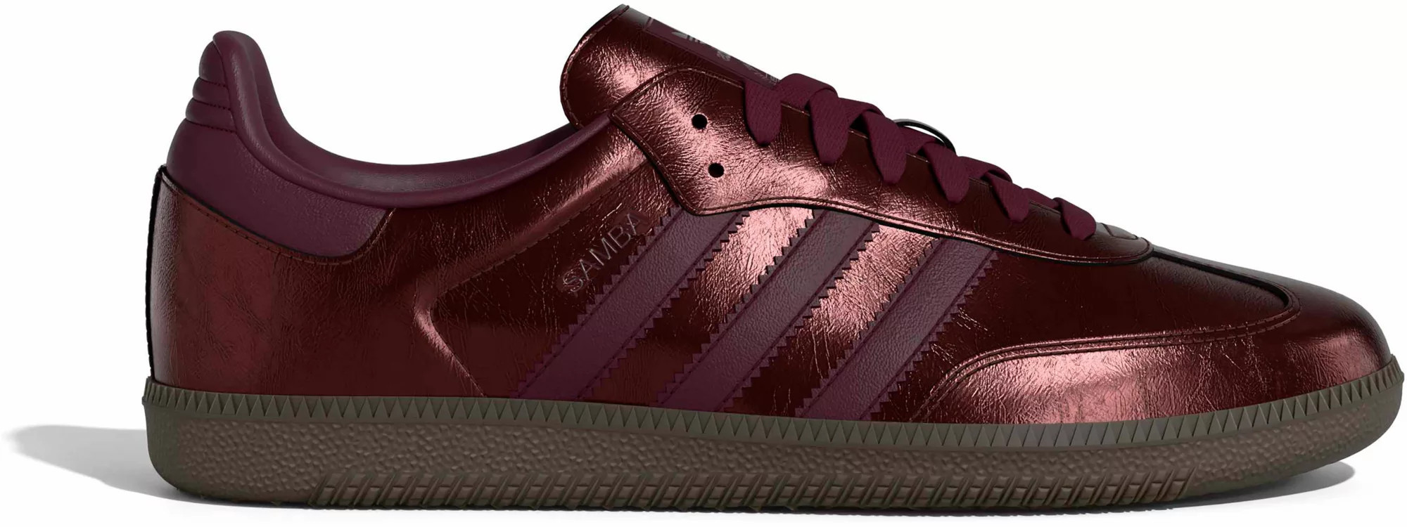 adidas Women's Samba OG Shoes, Size 11, Mtlc Maroon/Gum5 | DICK'S Sporting Goods