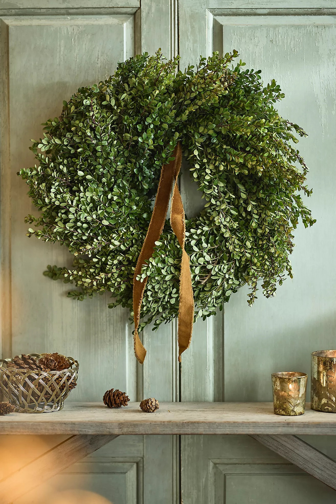 I just love a boxwood wreath!

This one is beautiful and the great thing is it can be used long after the holidays.

I keep a dried boxwood wreath hanging year round. 

#boxwoodwreath #christmaswreath #wreath 

#LTKHome #LTKHoliday #LTKSeasonal