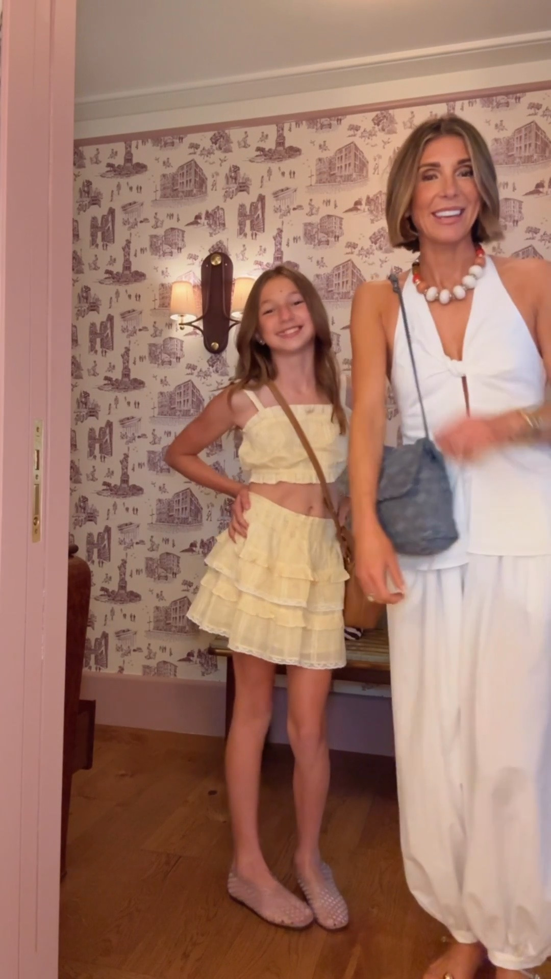 What Sutton and I wore in NYC. Wearing an XS in pants and small in the top.

#LTKsummer

#LTKTravel