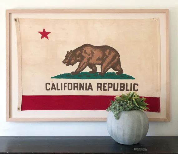 Framed Vintage California Flag | Etsy | Etsy (US)