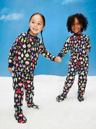 2-Way-Zip Microfleece Pajama One-Piece for Toddler & Baby | Old Navy (US)