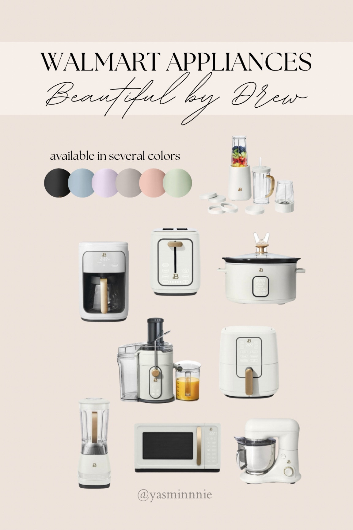 Love these appliances! Come in several trendy soft colors! 

Drew Barrymore, beautiful, Walmart, finds, kitchen, aesthetic, decor, white, home

#LTKsalealert #LTKhome #LTKGiftGuide
