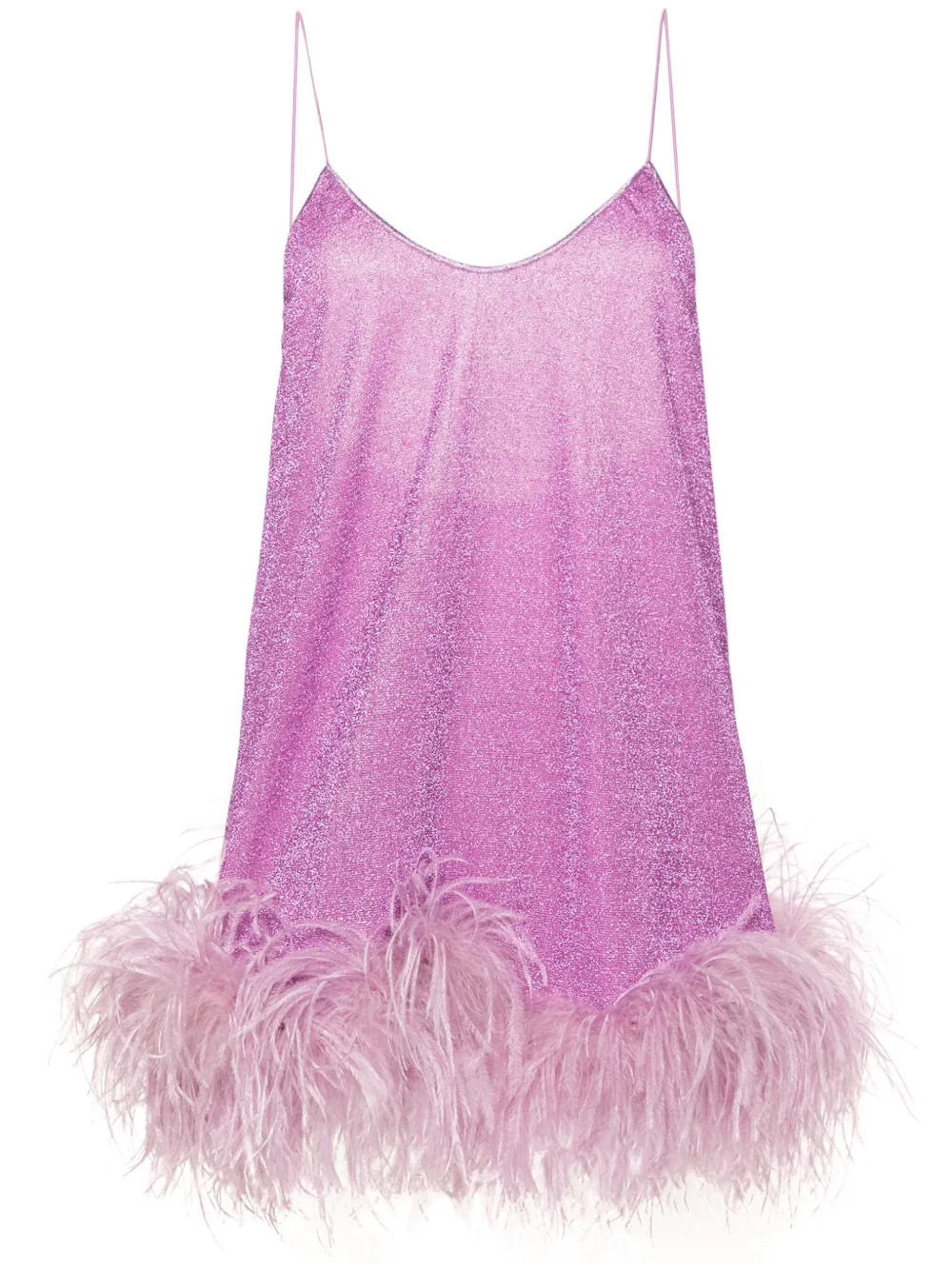 Oséree Robe Lumiere Plumage à Coupe Courte - Farfetch | Farfetch Global