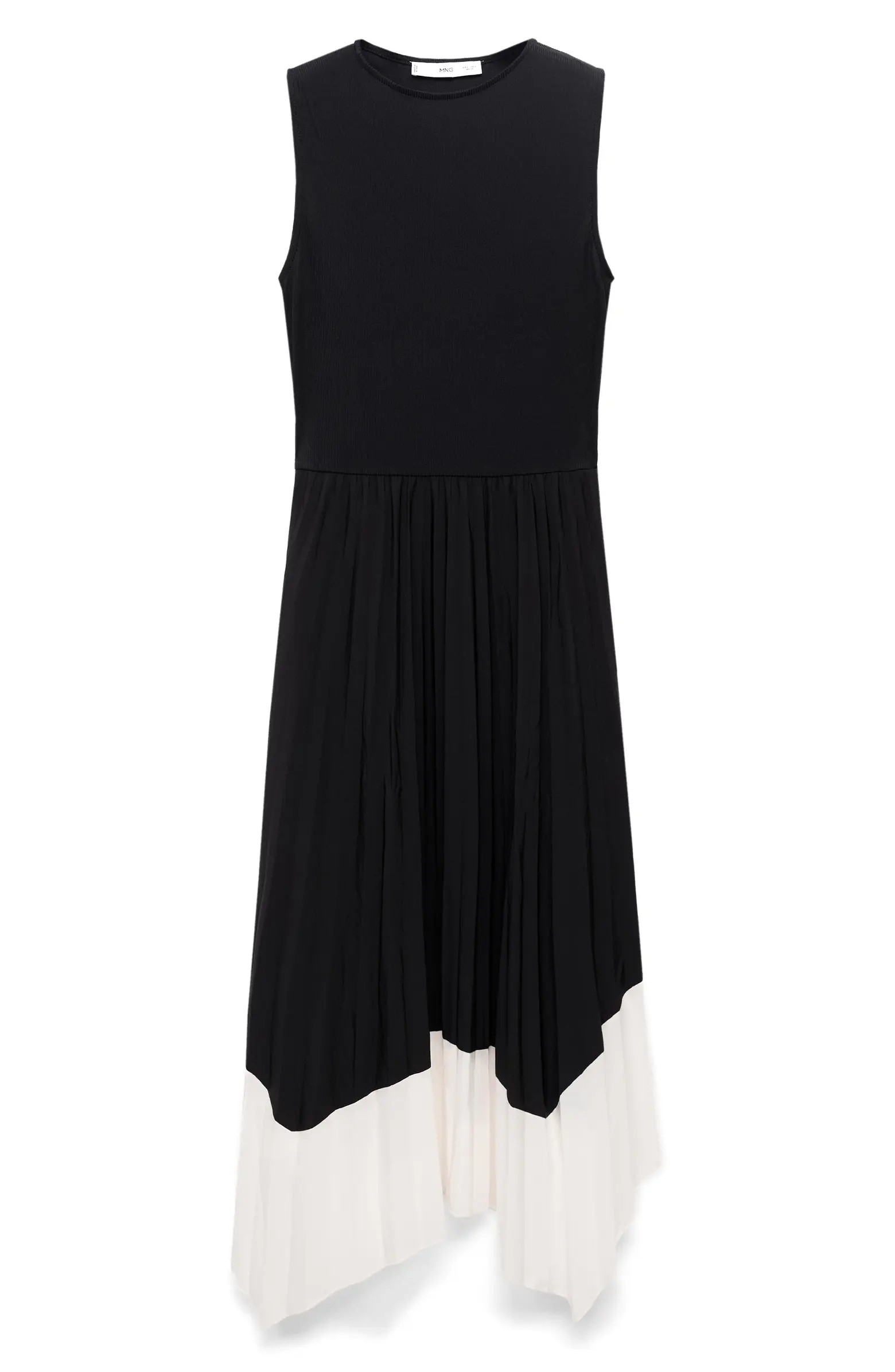 Sleeveless Pleated Asymmetric Dress | Nordstrom