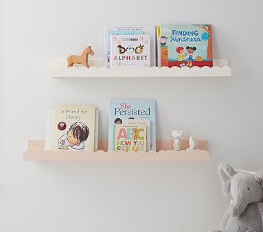 Scalloped Book Ledge | Pottery Barn Kids | Pottery Barn Kids