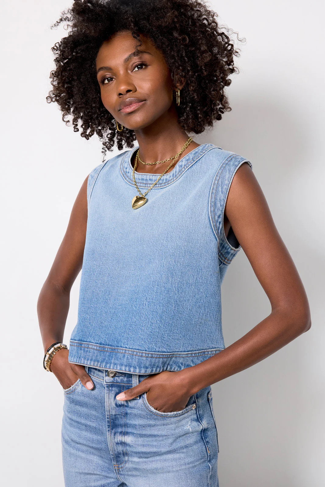 Lainey Denim Shell | Evereve