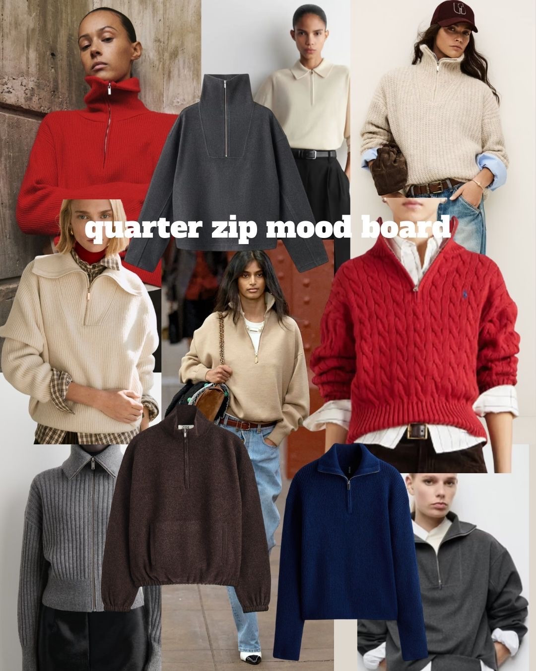 Quarter zip mood board 

#LTKFashionMonth #LTKuk #LTKspring