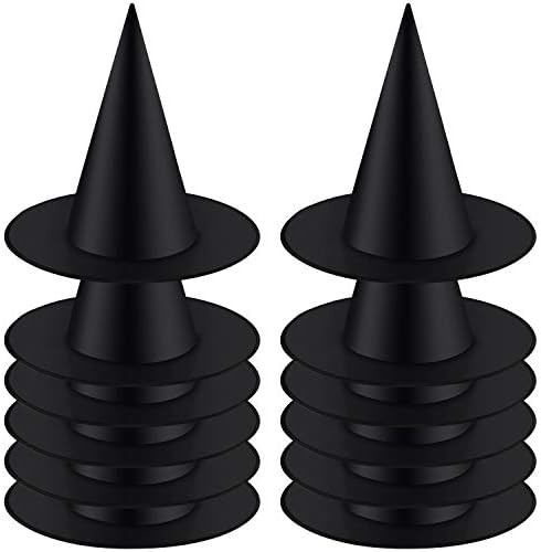 Aneco 12 Pack Halloween Witch Hat Cap Halloween Witch Costume Accessory for Halloween Party Favor... | Amazon (US)