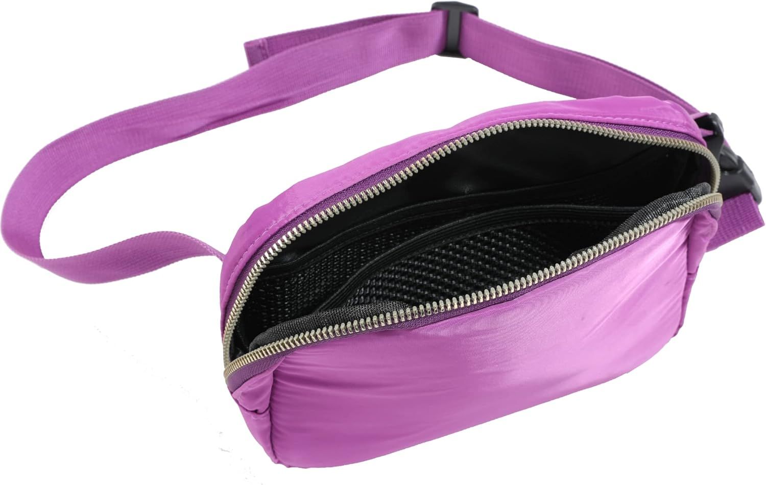 Fanny Packs for Women Men, Mini Nylon Waist pack with 4 Zipper Pockets, Belt bag with Adjustable ... | Amazon (US)