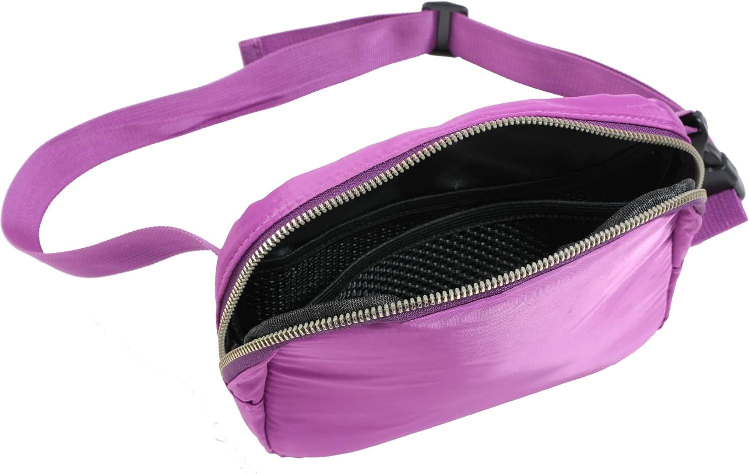 Fanny Packs for Women Men, Mini Nylon Waist pack with 4 Zipper Pockets, Belt bag with Adjustable ... | Amazon (US)