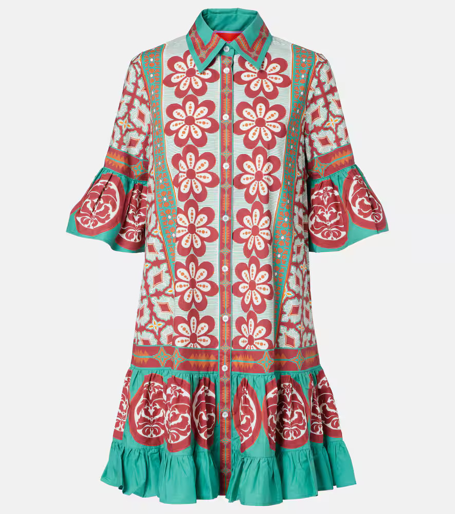 La DoubleJ Choux printed cotton poplin shirt dress | Mytheresa (US/CA)
