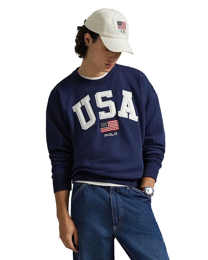 Polo Ralph Lauren Unisex Vintage Fit Flag Fleece Sweatshirt | Bloomingdale's (US)