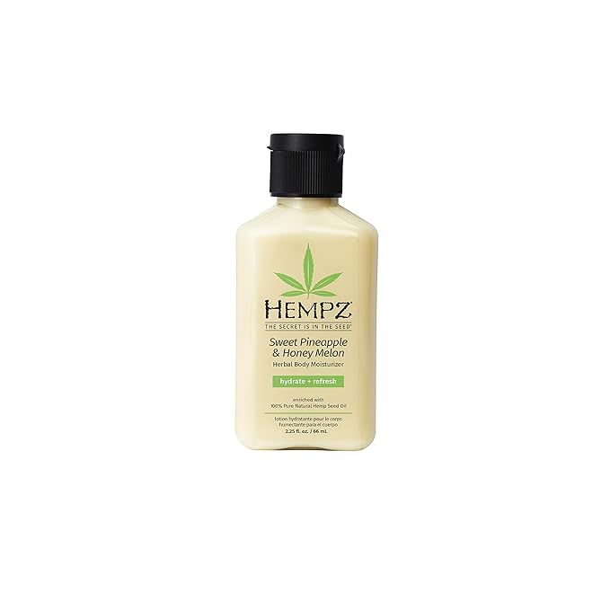 Hempz Sweet Pineapple & Honey Melon Moisturizing Skin Lotion, Natural Hemp Seed Herbal Body Moist... | Amazon (US)