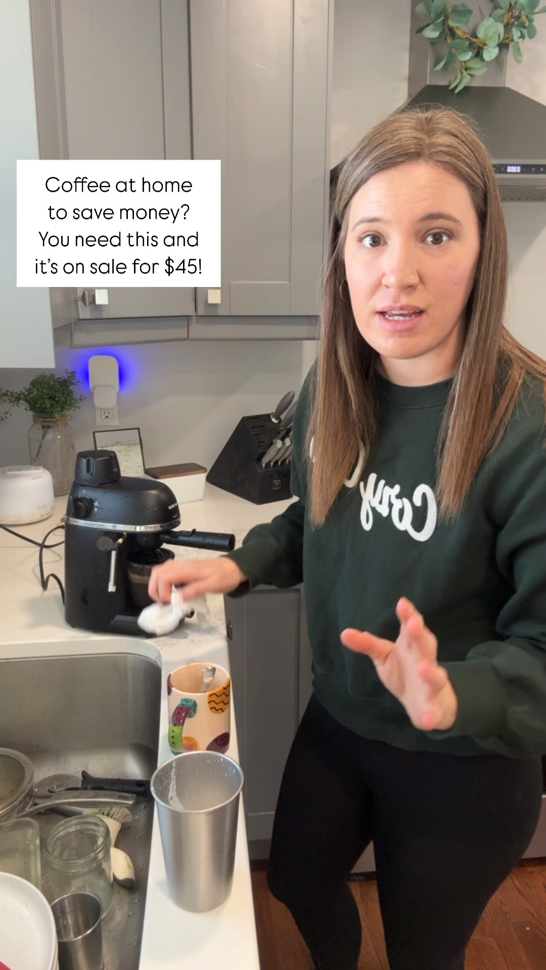 If you’re trying to save money by having coffee at home this year, do yourself a favor and get this mini espresso machine.

Homemade coffee doesn’t have to be a disappointment haha. 

This bad boy is under $50!

#LTKSaleAlert #LTKHome #LTKFindsUnder100