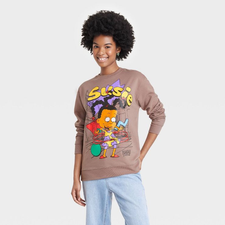 Women's Rugrats Susie Graphic Sweatshirt - Brown | Target