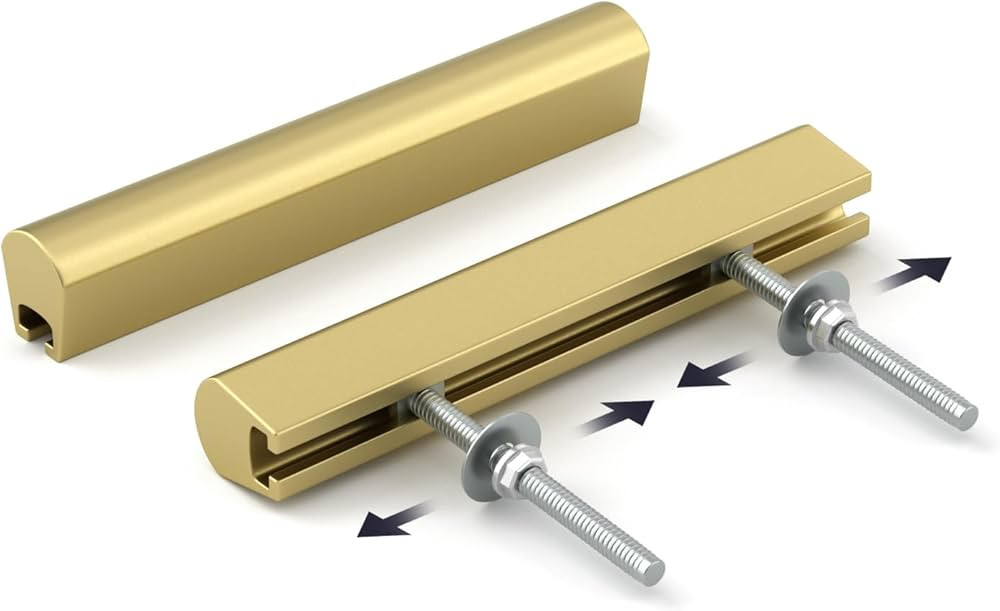 Goldenwarm 10 Pack Adjustable Drawer Pulls Gold Cabinet Handles for Kitchen Hardware 1" to 4"(25-... | Amazon (US)