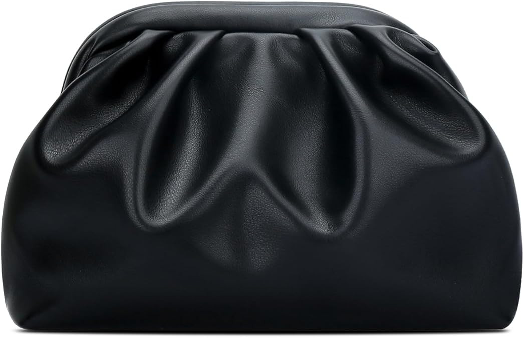 KKXIU Evening Handbag for Women Formal Clutch Purse with Removable Chain Strap Soft Wedding Cross... | Amazon (US)