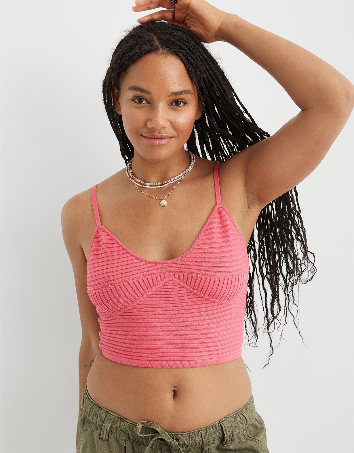 Aerie Take Charge Sweater Corset Tank | Aerie