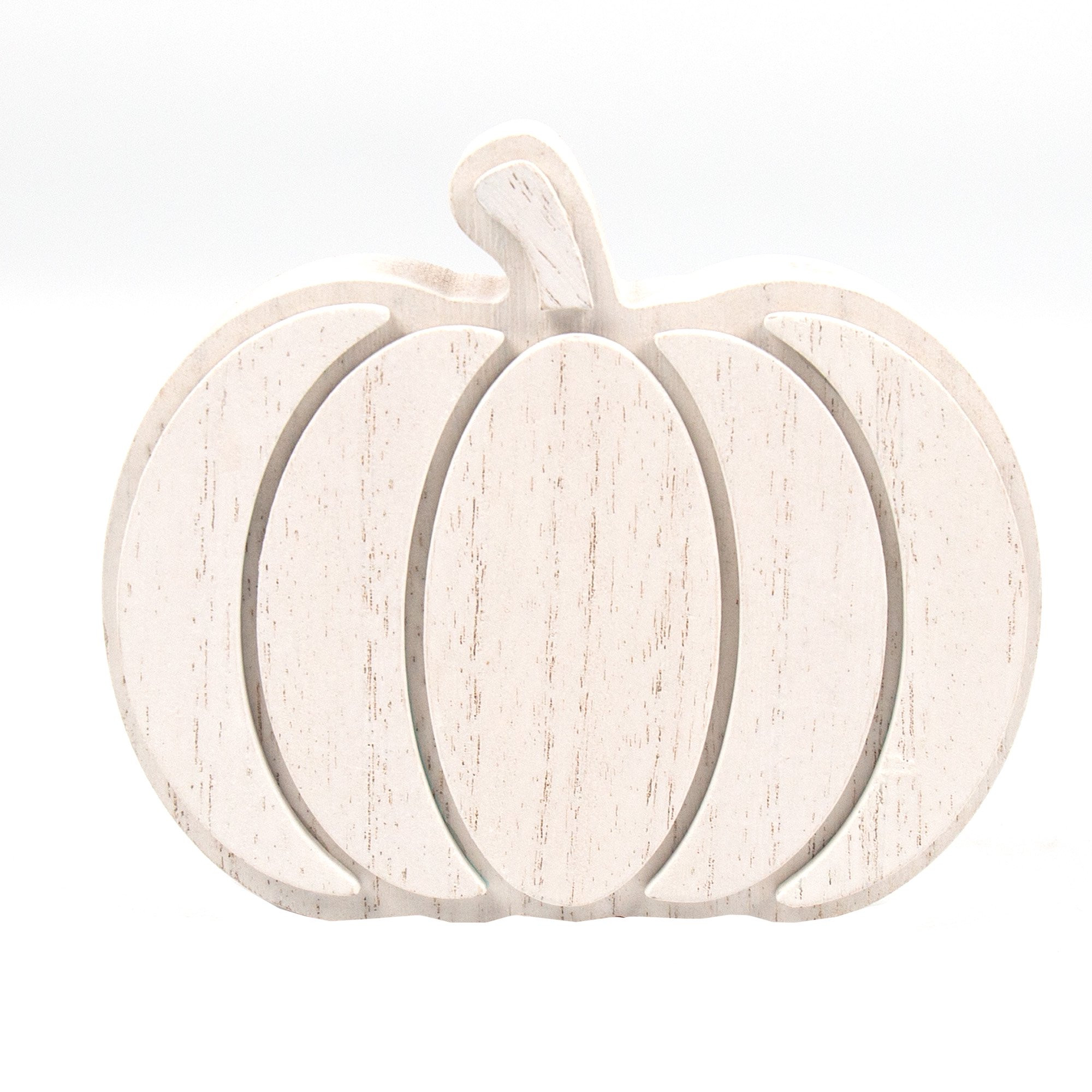Fall, Harvest White Pumpkin Tabletop Decoration , 3.75" x 4.37", by Way To Celebrate | Walmart (US)