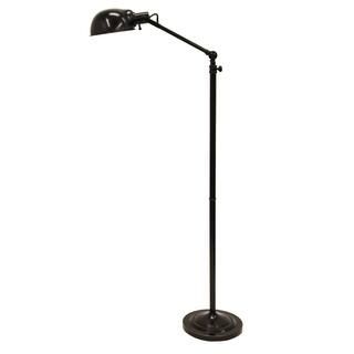 Decor Therapy Dane Adjustable Pharmacy 71 in. Bronze Floor Lamp with Metal Shade PL3897 - The Hom... | The Home Depot