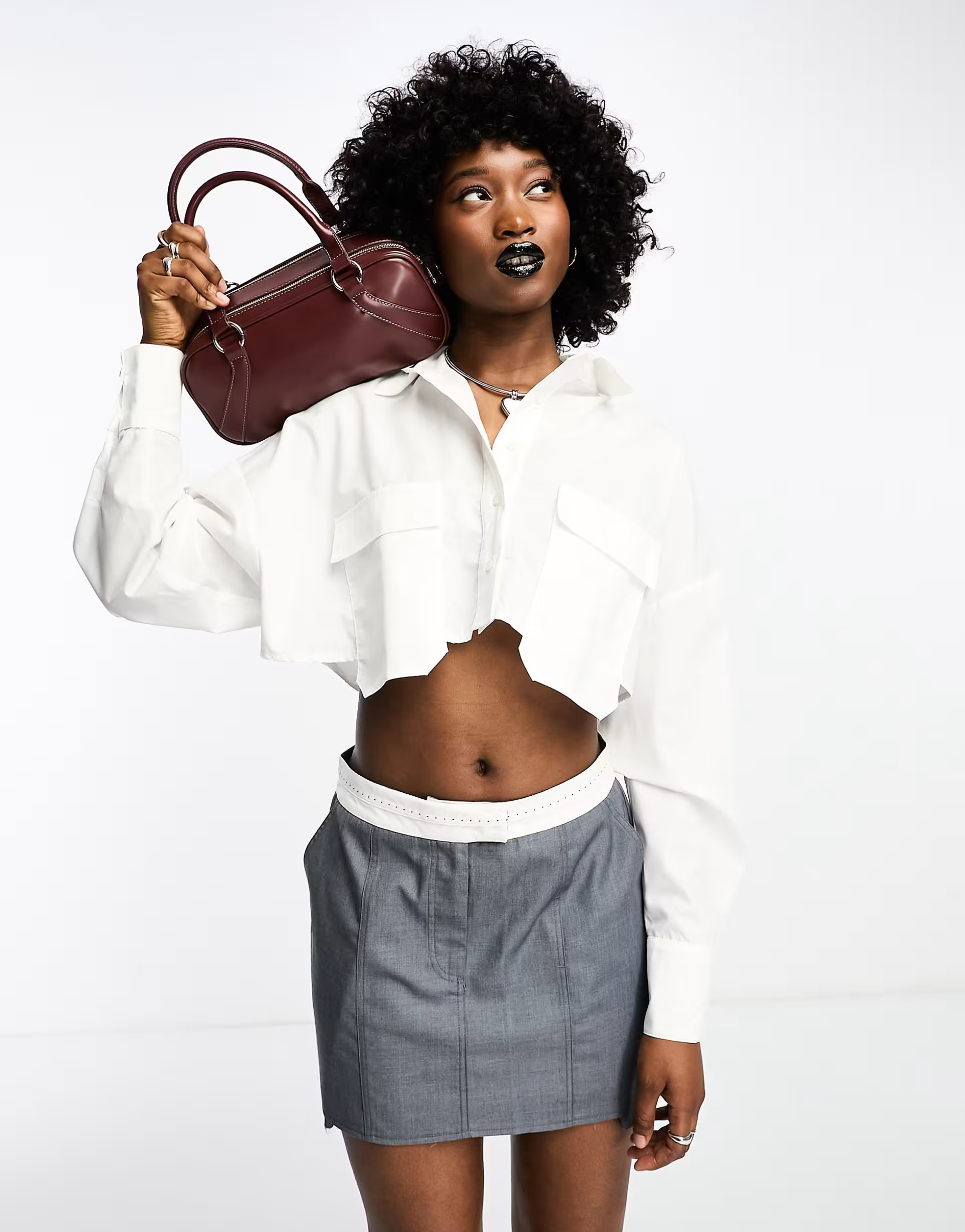 ASOS DESIGN grab bowler bag in dark tan | ASOS | ASOS (Global)