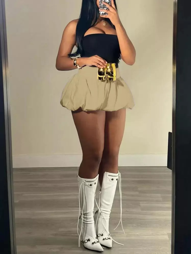 SHEIN Slayr Women's Solid Color Casual Minimalist Daily Shorts | SHEIN