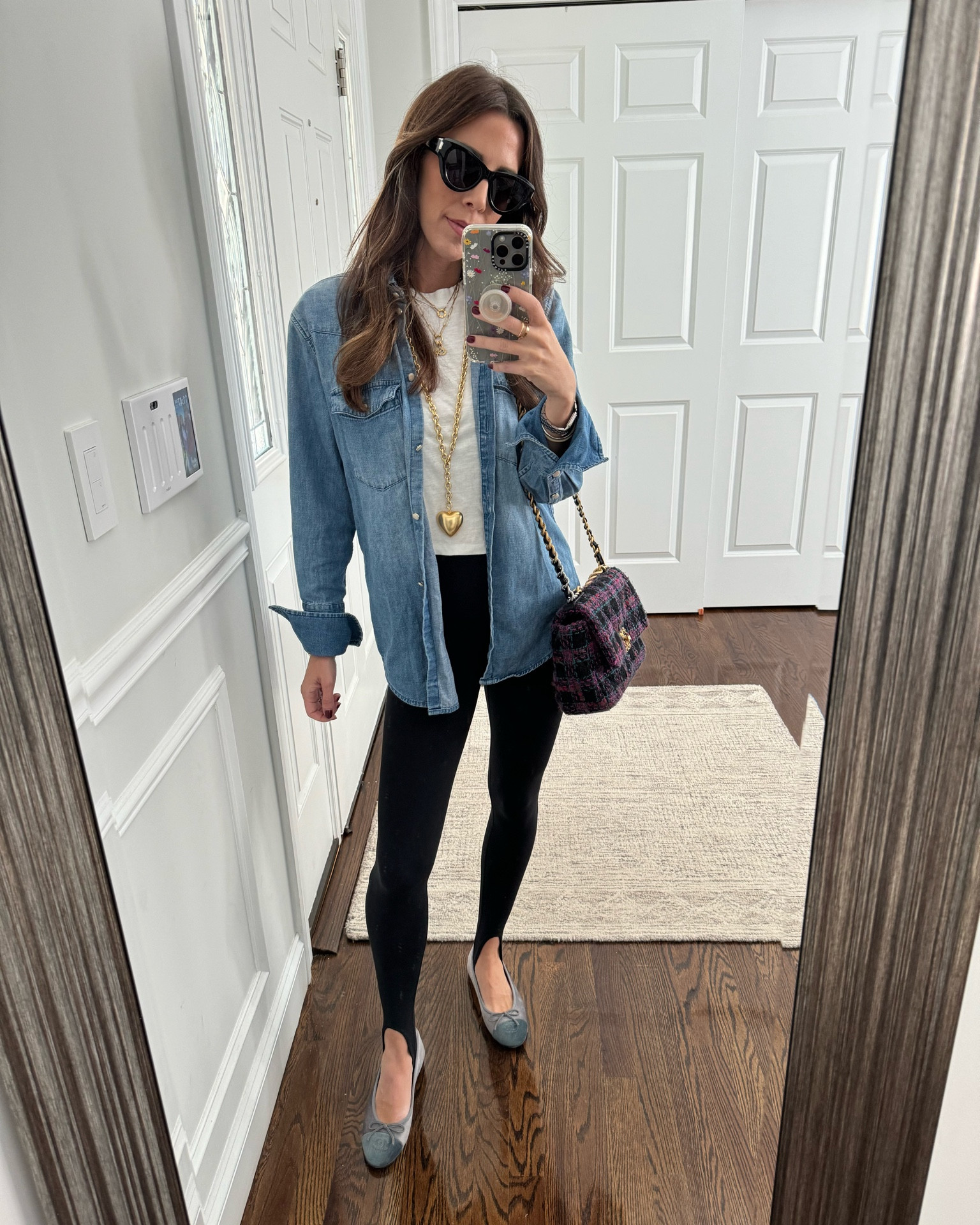 Casual Fall Sunday OOTD. Spending the day running around with my family so I went for the comfiest stirrup leggings and a denim shirt over.


#LTKFindsUnder100 #LTKStyleTip #LTKSeasonal
