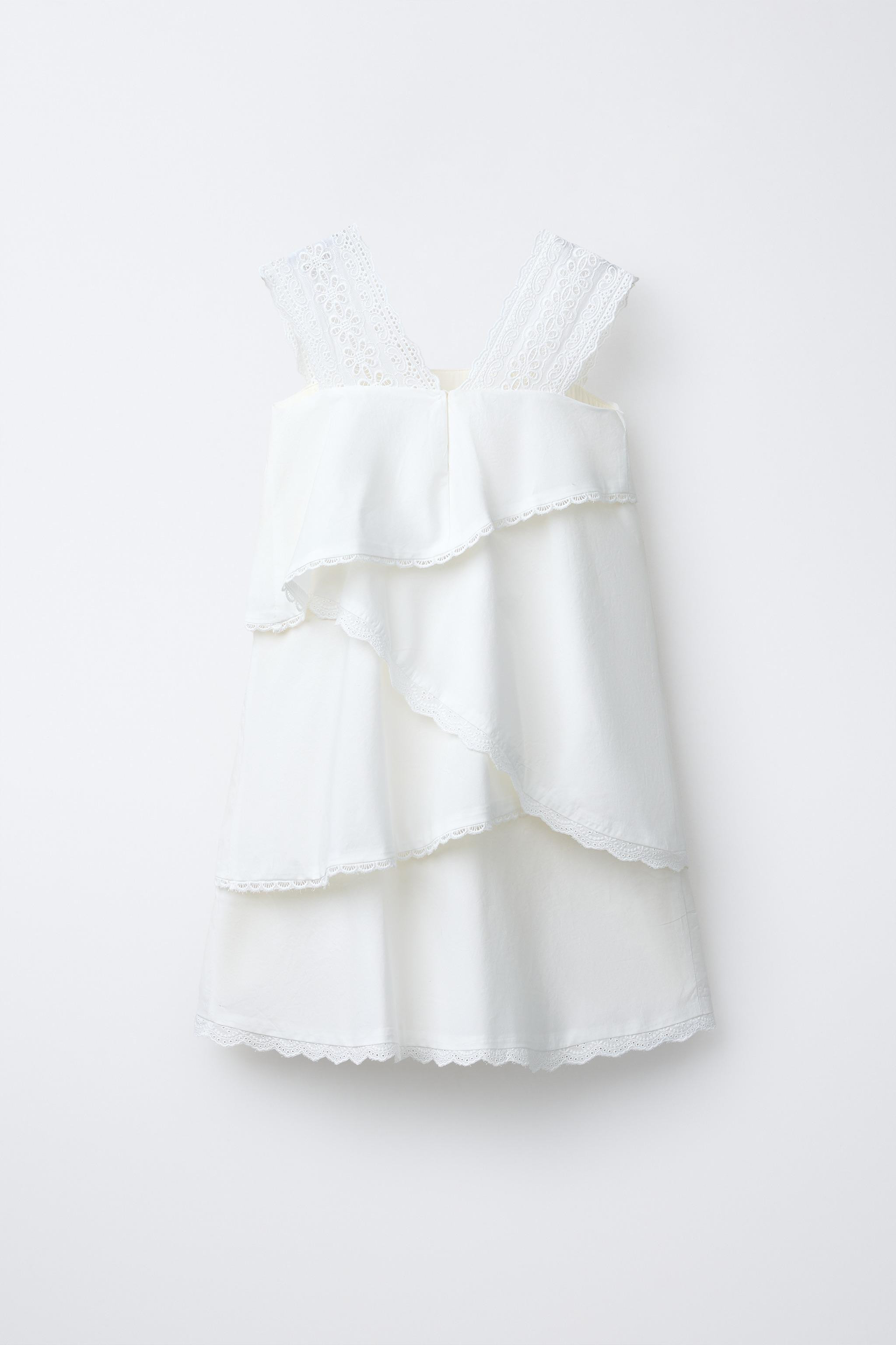 ROMANTIC EMBROIDERED LAYERED DRESS | Zara US