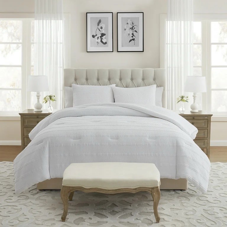 My Texas House Evelyn 3-Piece Bright White Seersucker Comforter Set, King!

#LTKSaleAlert #LTKFallSale #LTKHome