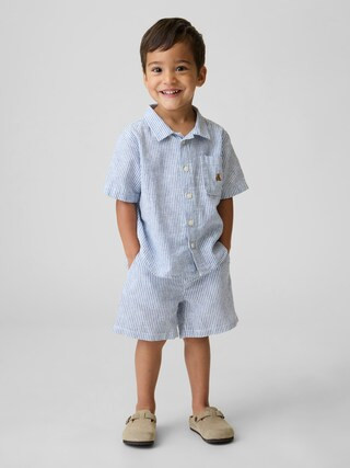 Baby & Toddler Linen-Cotton Shorts | Gap (US)