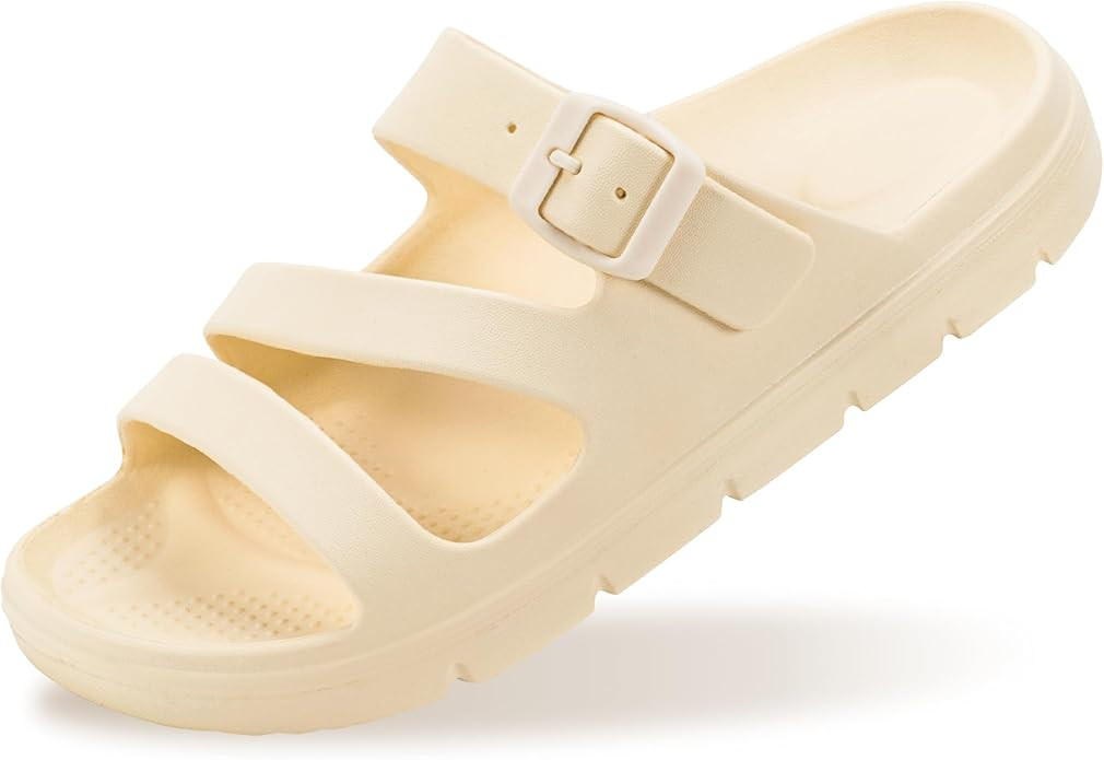 PIMIO Arch Support Sandals for Women Slip On Recovery Slides for Plantar Fasciitis Relief, Non-Sl... | Amazon (US)