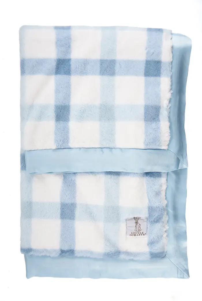 Luxe Plaid Faux Fur Baby Blanket | Nordstrom