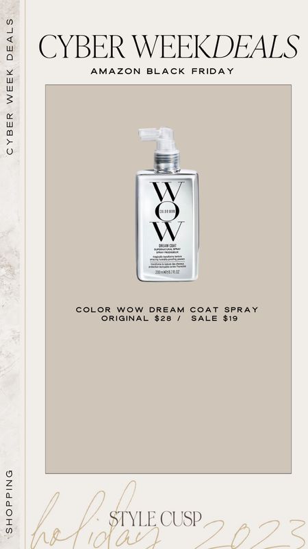 Color Wow Dream Coat Spray is 30% off!!! 

Hair product sale, beauty sale, stocking stuffer , Christmas present, Amazon sale 

#LTKsalealert #LTKbeauty #LTKCyberWeek