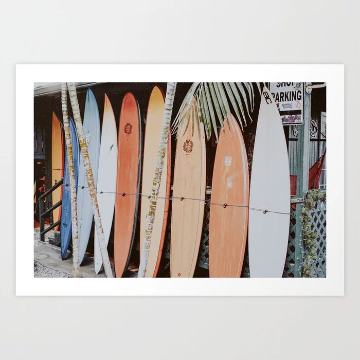 lets surf ii Art Print | Society6