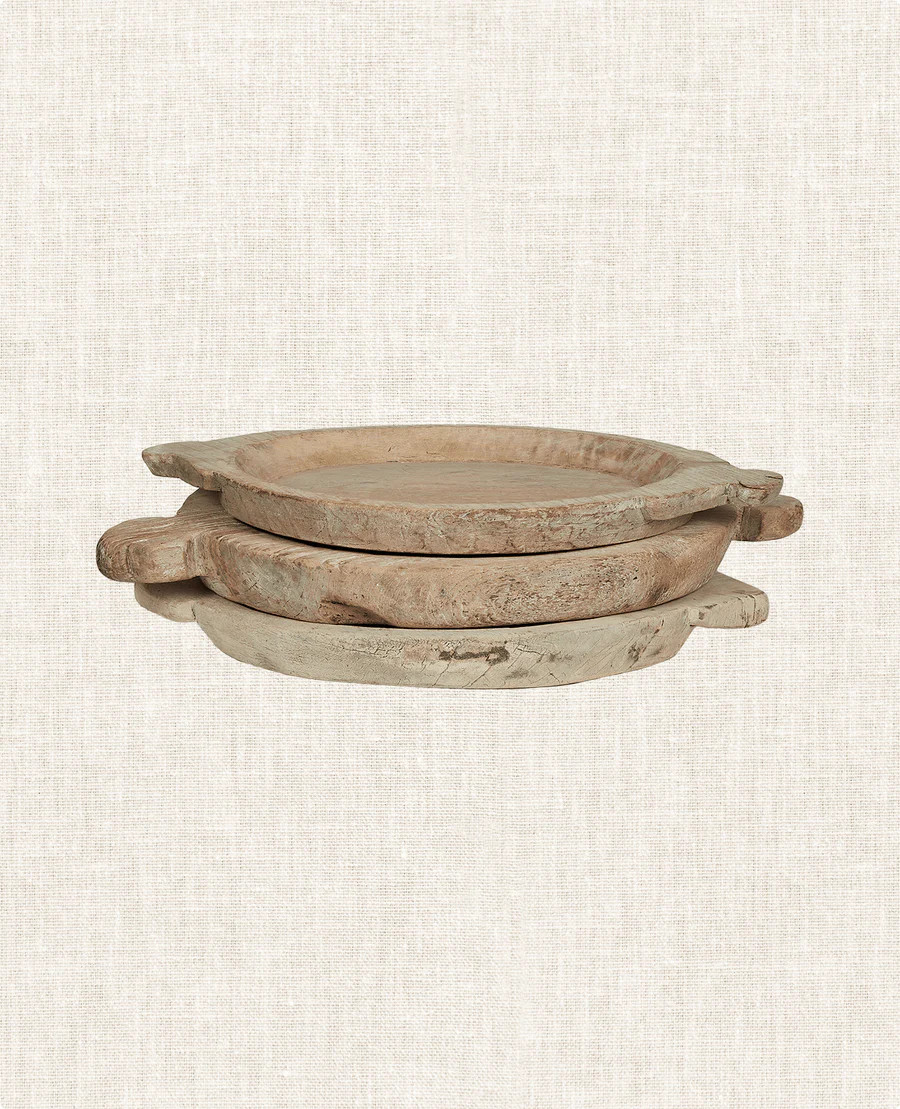 Vintage Parat Tray - Bleached from India | Olive Ateliers