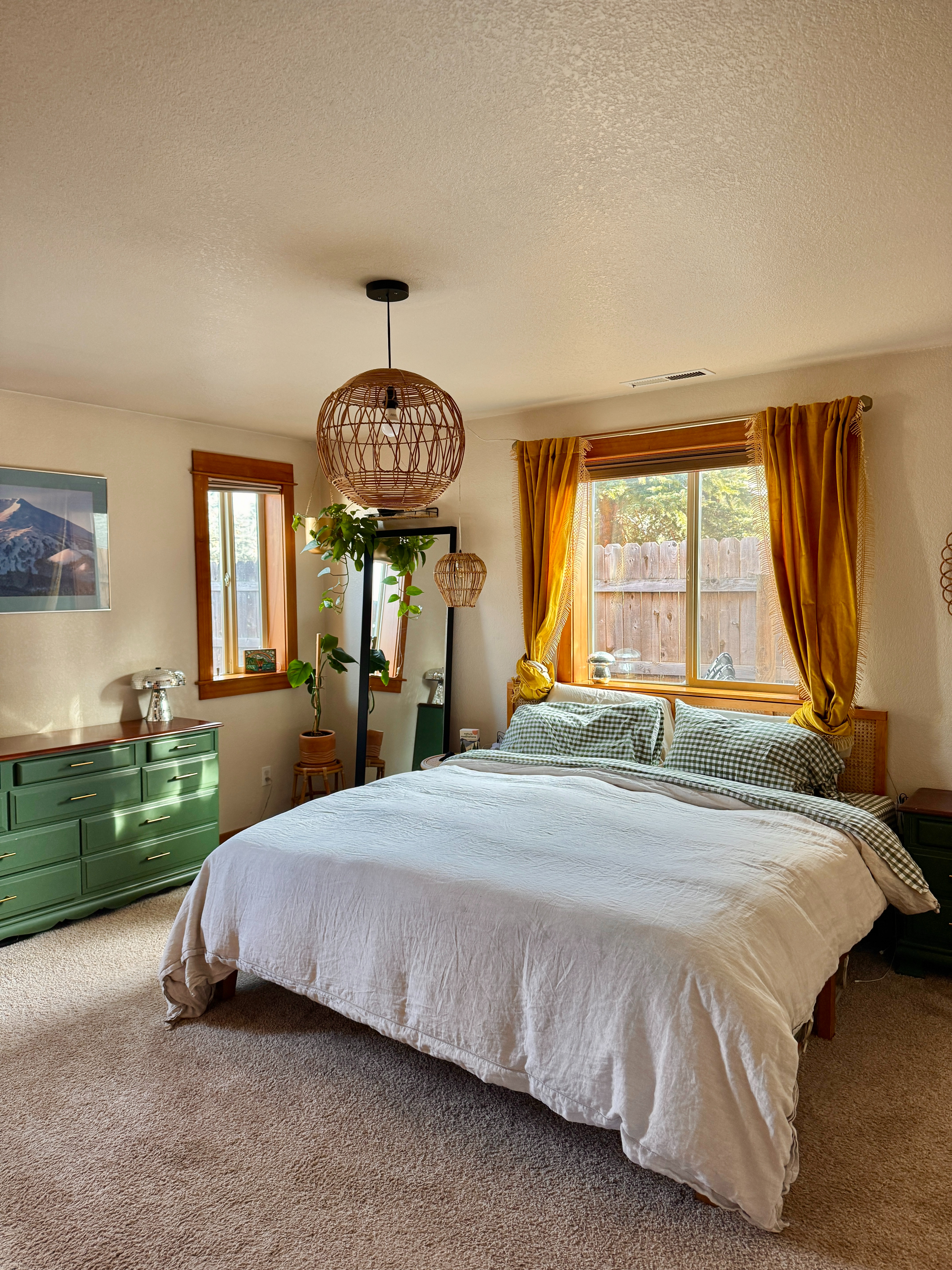 Our cozy bedroom is all about natural textures and calm, lived-in layers. The comfy comforter and warm tones make it a space I actually want to slow down in. 

 #LTKdayinmylife #LTKHome