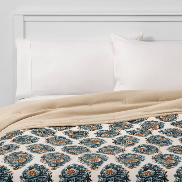 Threshold™ Velvet Navy Paisley Quilt | Target