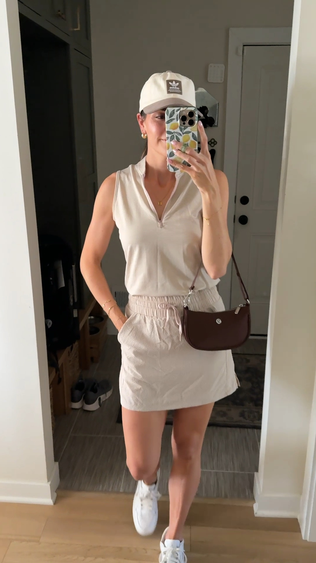 Golf league outfit ⛳️ 
Tank: true to size S 
Skort: true to size S
Golf sneakers: tts 

Womens golf / golf outfits 

#LTKStyleTip #LTKActive #LTKFindsUnder50