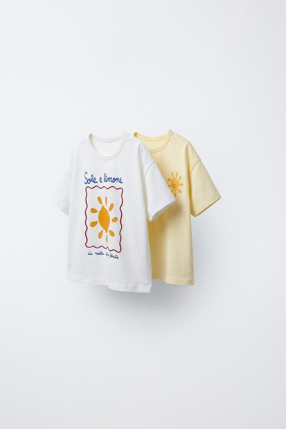 TWO-PACK OF PRINTED T-SHIRTS | Zara US